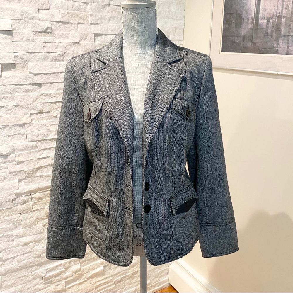 Bonita Gray Wool Blazer